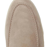Beige Suede Yacht Moccasins