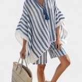 Salomé - Striped Set Blouse and Shorts
