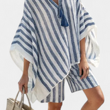 Salomé - Striped Set Blouse and Shorts