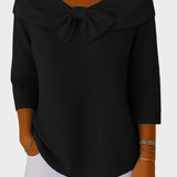 Aline - Soft and Elegant Sweater with Bow