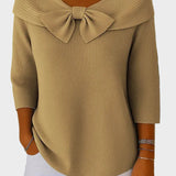 Aline - Soft and Elegant Sweater with Bow