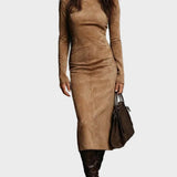 Midi Dress with Long Sleeves