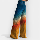 Rosalie - High-Waisted Pants with Flared Legs