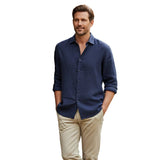 Men's Kensington Shirt in Lightweight Linen with a Relaxed Fit