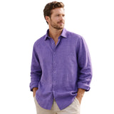 Men's Kensington Shirt in Lightweight Linen with a Relaxed Fit