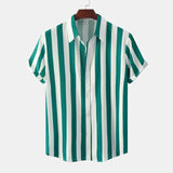 Breathable Striped Summer Shirt