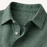 Men's Meadowfall Linen Shirt, Loose Fit, with Buttons