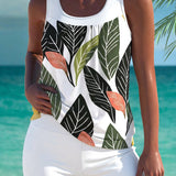 Trudy - Elegant tankini with tummy control effect and matching shorts