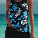Trudy - Elegant tankini with tummy control effect and matching shorts