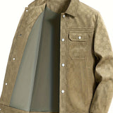 Plaid Suede Jacket