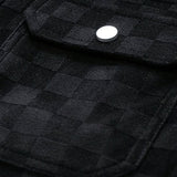 Plaid Suede Jacket