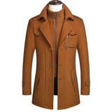 Double Collar Wool Coat