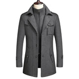 Double Collar Wool Coat