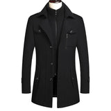 Double Collar Wool Coat