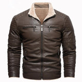 Retro Fleece Leather Lined Jacket