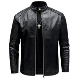 Elegant Men's Biker Leather Jacket