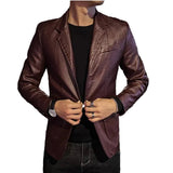 Casual Business Leather Jacket