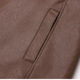 Vintage Fleece Leather Lined Jacket