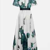 Vanessa - Long Dress Watercolour Print