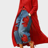 Daniella - Linen Dress & Floral Denim Set