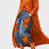 Daniella - Linen Dress & Floral Denim Set