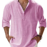 Piotr - Breathable Men's Linen Shirt