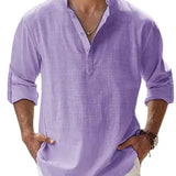 Piotr - Breathable Men's Linen Shirt