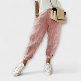 Sanne - Comfortable Ribbed Pants