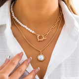 Vintage Pearl Necklace in Multi-Layered Design