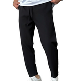 Elegant Tapered Pants with Drawstrings