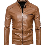 Leather Jacket with Fur