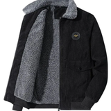 Elegant Corduroy Jacket with Fleece