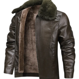 Fleece Leather Jacket