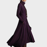 Teresa - Asymmetrical Knit Maxi Dress with Turtleneck