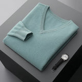 Wool Sweater with V-Neck