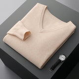 Wool Sweater with V-Neck